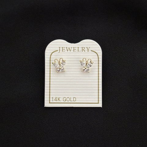 14k Gold Mini Stud Earrings with screw back