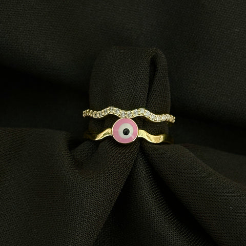 Adjustable Evil Eye Ring 09