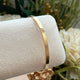 14k Real Gold Hollow Bangle Bracelet 4MM 0212