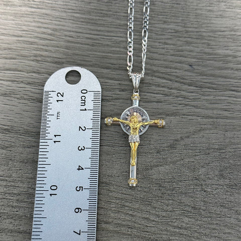 Silver Cross Necklace 07