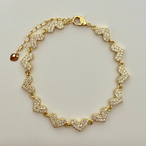 Fancy Hearts Bracelet