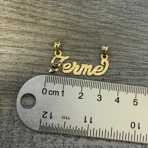 14k Real Gold Name Plate CU93