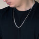 Curb link chain Diamond cut 5MM Flat