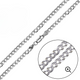 Curb link chain Diamond cut 5MM Flat