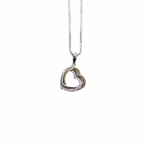 925 Silver Heart Necklace 036