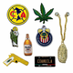 Hat Pins - San Judas - Chivas - America - Virgen - Car plate - State plate