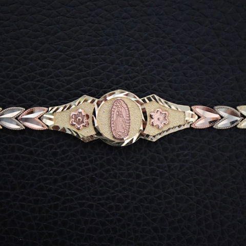 14k Solid Gold Virgencita bracelet