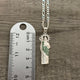 925 Silver San Judas Necklace White or green