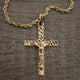 14k Solid Gold Cross Pendant