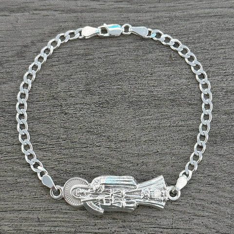 Religious Silver Bracelet
