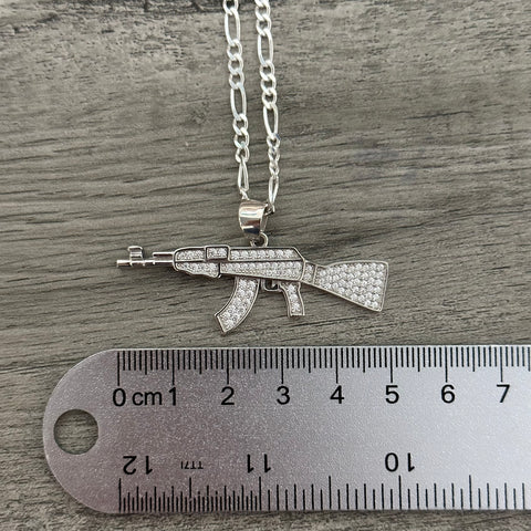 Silver Cuerno Necklace 021