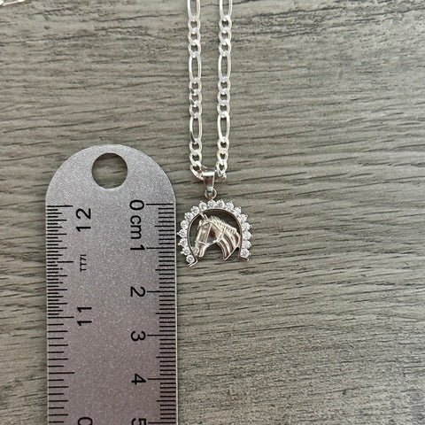 Silver Horse Necklace 03