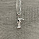 925 Silver Santa Muerte Necklace 24” long or just pendant