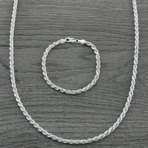 Silver Rope Bracelet