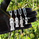 925 Silver Santa Muerte Necklace 24” long or just pendant