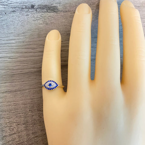 Evil Eye Silver Ring