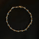 14k Real Gold Evil Eye Bracelet 0345
