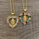 Heart Virgencita Necklace 06