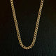 14k Gold Curb Chain Diamond Cut 3.5MM 013