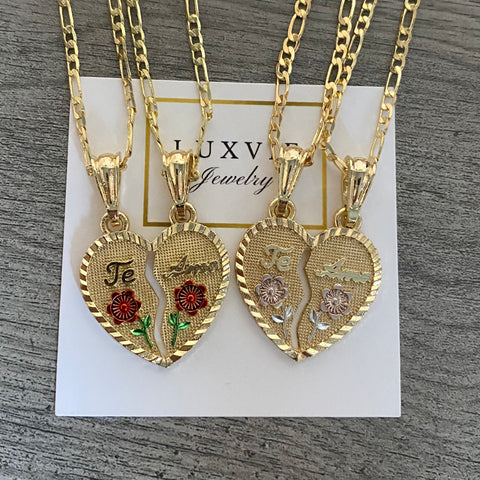 Te amo breakable heart necklace deals
