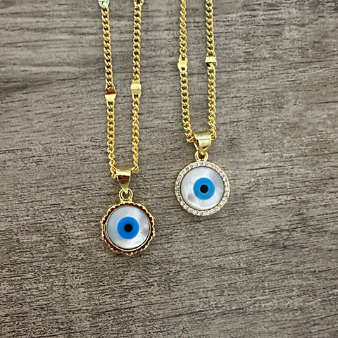 Mini Evil Eye Necklace 011