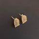 14k Gold Mini Virgencita Stud Earrings