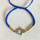 Handmade Navy Blue Evil Eye Bracelet 013