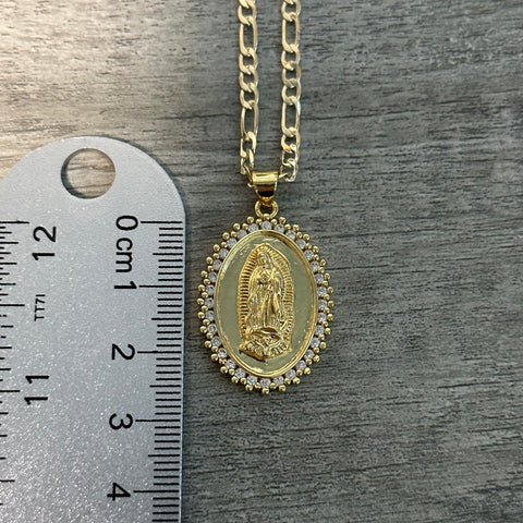 Virgencita Oval Necklace 029