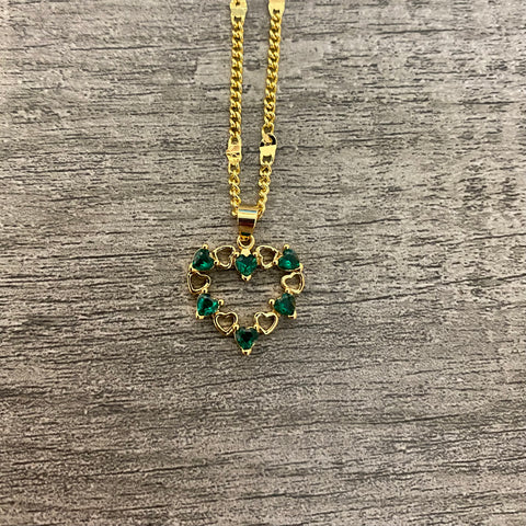 Green Heart Necklace 01