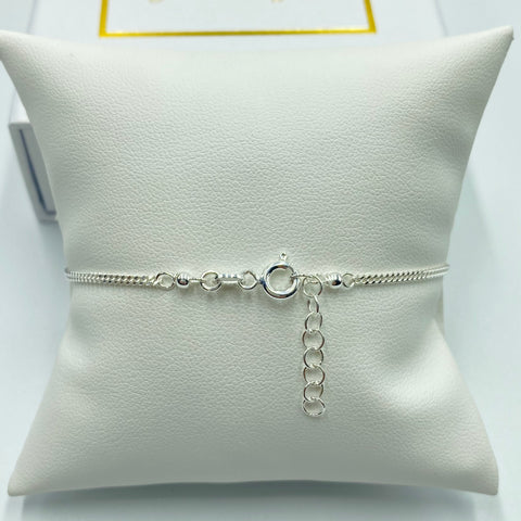 Silver Virgencita Rosary Bracelet 01