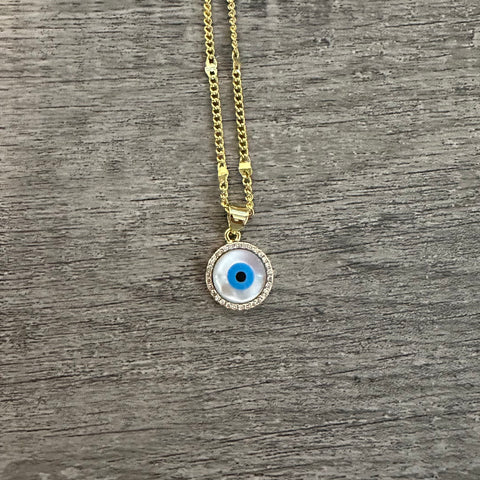 Mini Evil Eye Necklace 011