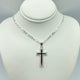 Silver Cross Necklace 07