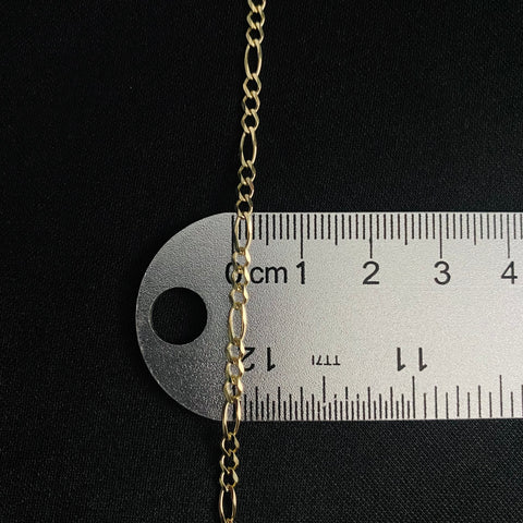 14k Gold Solid Figaro Chain 3MM 04