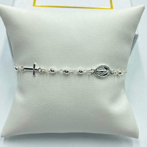 Silver Rosary Bracelet 02