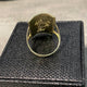 14K Solid Gold San Judas Ring 30MM