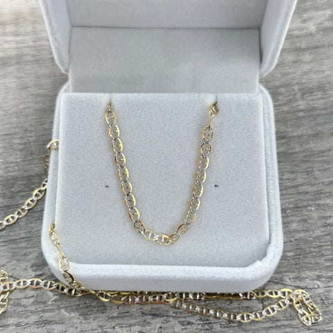 14k Real Gold Chain 3MM Diamond Cut 0339