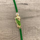 Handmade Green San Judas bracelet 01