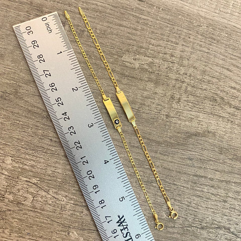 14k Gold Kids Bracelet 6” long 0118