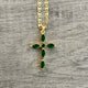 Green Cross Necklace 020