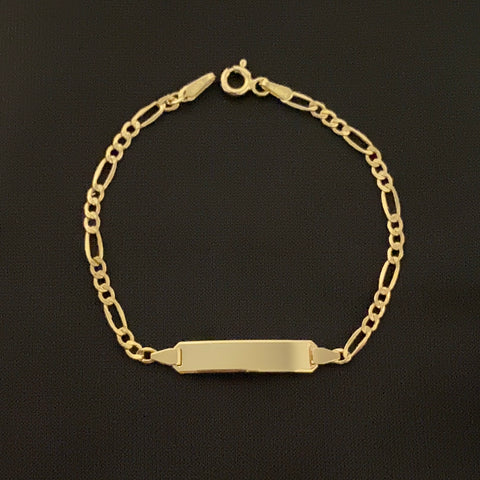 14k Gold Kids Bracelet 6” long 0118