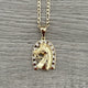 Gold Plated Horse Necklace 02