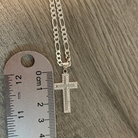 Silver Cross Necklace 07