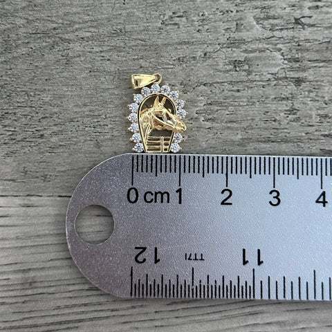 14k Gold Horse Pendant 1631