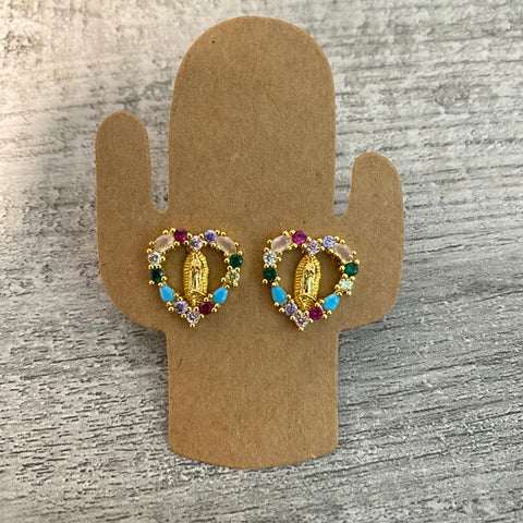 Mini Virgencita Earrings