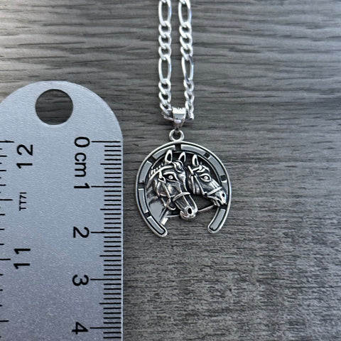 Silver Horse Necklace 02