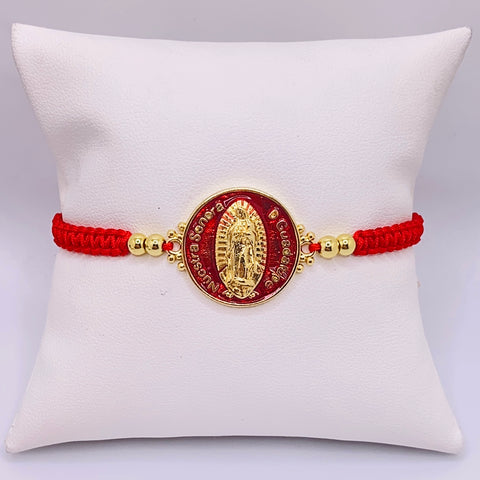Handmade Red Virgencita Bracelet 05