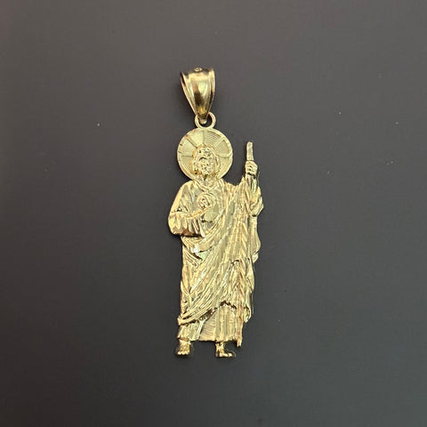 San judas 2025 gold pendant