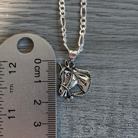 Silver Horse Necklace 01