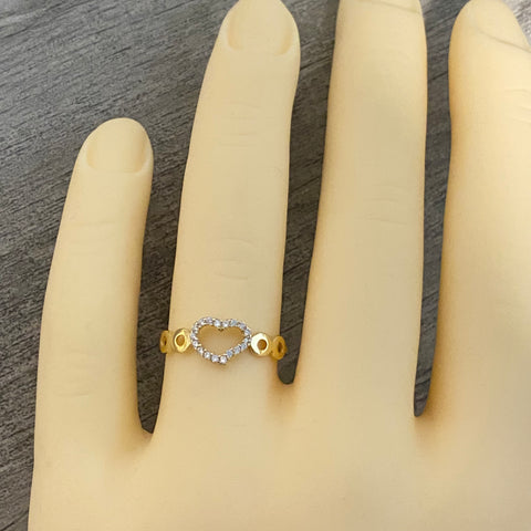 10k Gold Heart Fancy Ring
