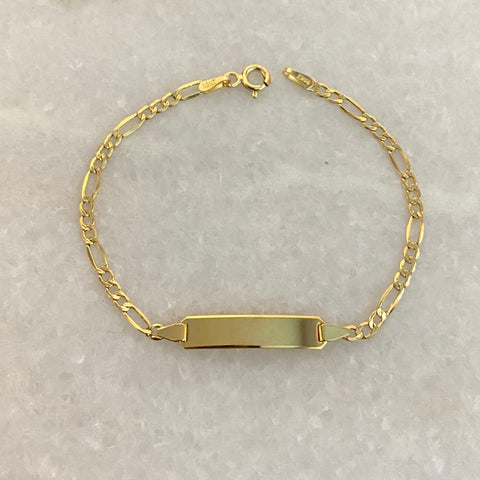 14k Gold Kids Bracelet 6” long 0118